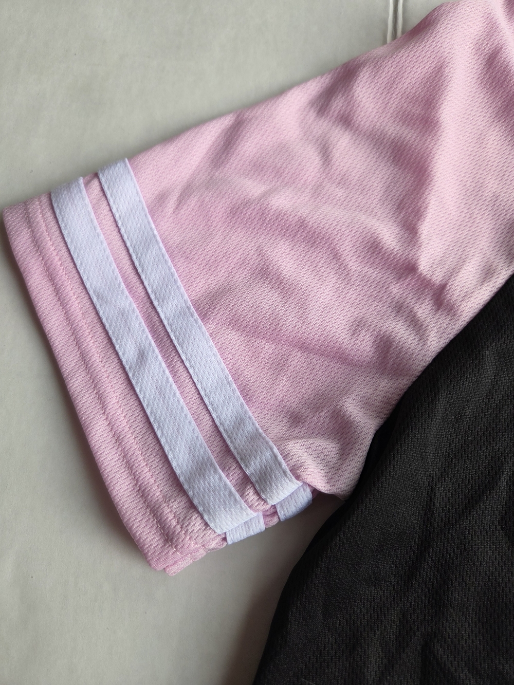 Playboy Black Pink Cropped Baseball Jersey Top NWT Women’s S - Picture 3 of 9